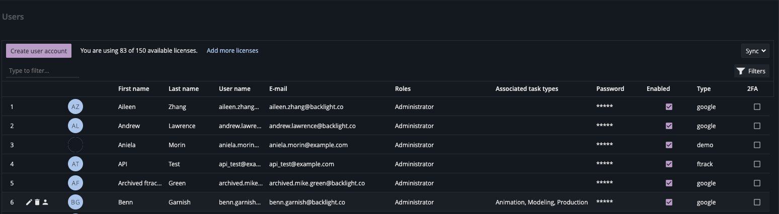 Populating Available tasks – ftrack Studio